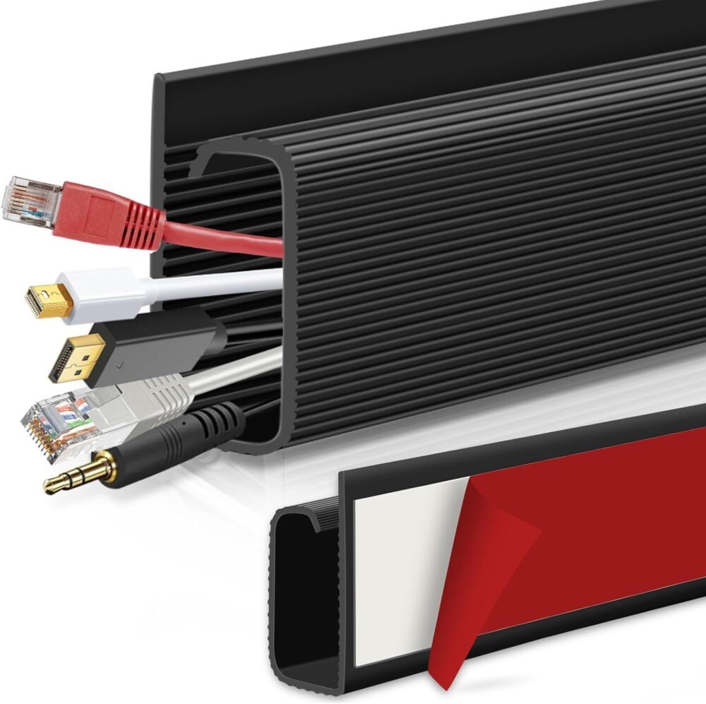 Sticky Cable Manager – Under Desk Cable Management Channel